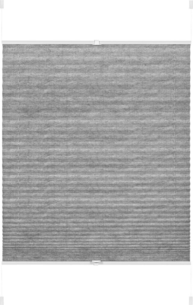 Gardinia Plissee Concept zum Klemmen 100 % Recycling Stoff 100 cm x 130 cm Grau
