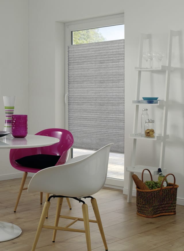 Gardinia Plissee Concept zum Klemmen 100 % Recycling Stoff 80 cm x 130 cm Grau