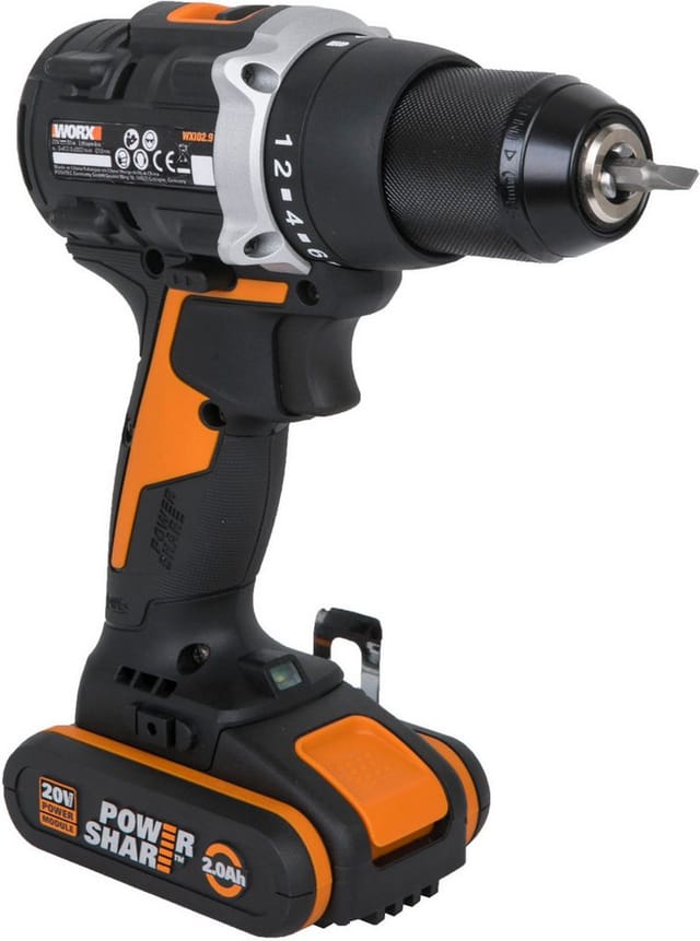 Worx Bohrschrauber WX102 inkl. 2 Ah Akkus