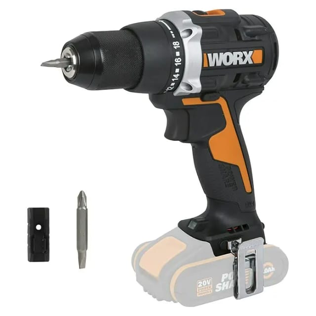 Worx Akku-Bohrschrauber WX102.9 PowerShare 20 V Solo