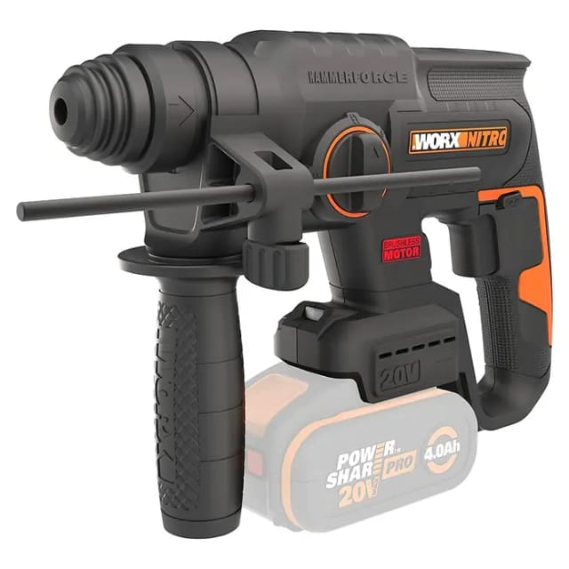 Worx Akku-Bohrhammer SDS+ WX381.9 PowerShare 20 V Solo