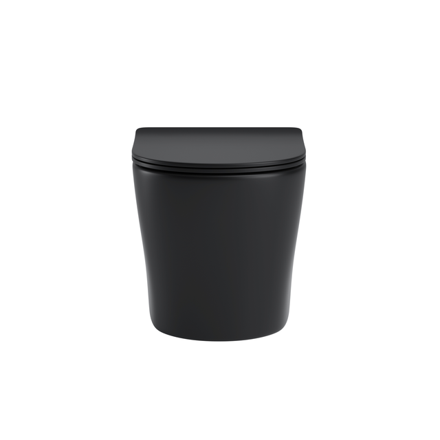 Verosan Wand-WC Nakia Spülrandlos Schwarz Matt inkl. WC-Sitz