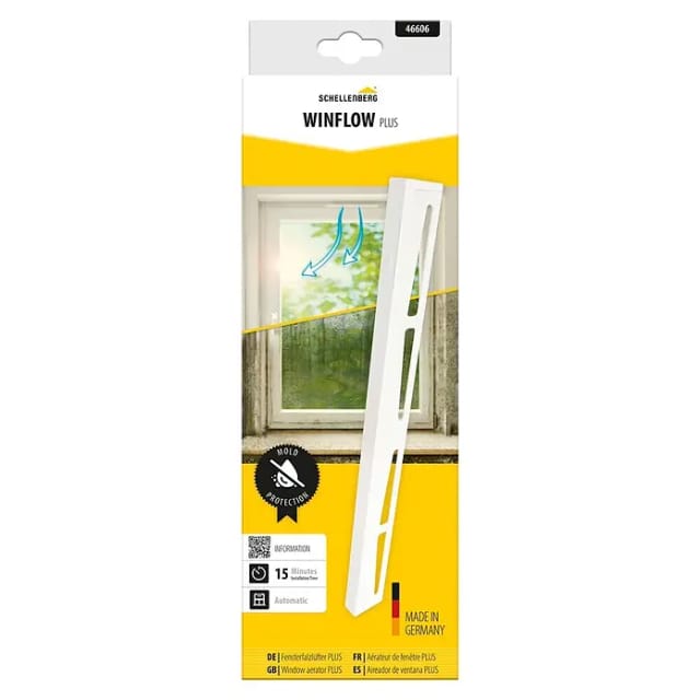 Schellenberg Fensterlüfter Plus Weiß Einzelpack