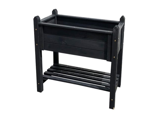Promadino Kräuterbeet Massiv Klein 84,5 cm x 90 cm x 60 cm Anthrazit FSC®