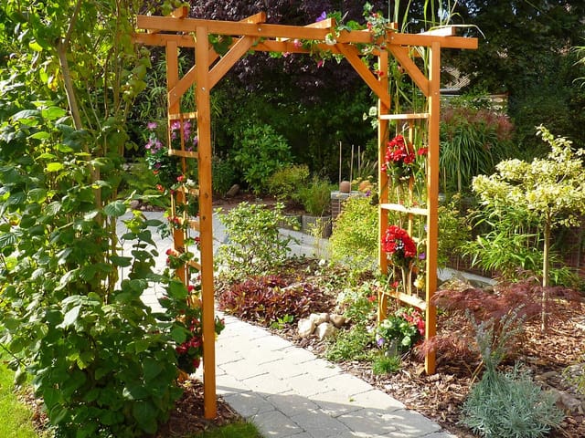 Promadino Pergola Anke 210 cm x 200 cm x 60 cm Honigbraun FSC®