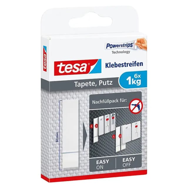 Tesa Klebestreifen für Tapeten und Putz