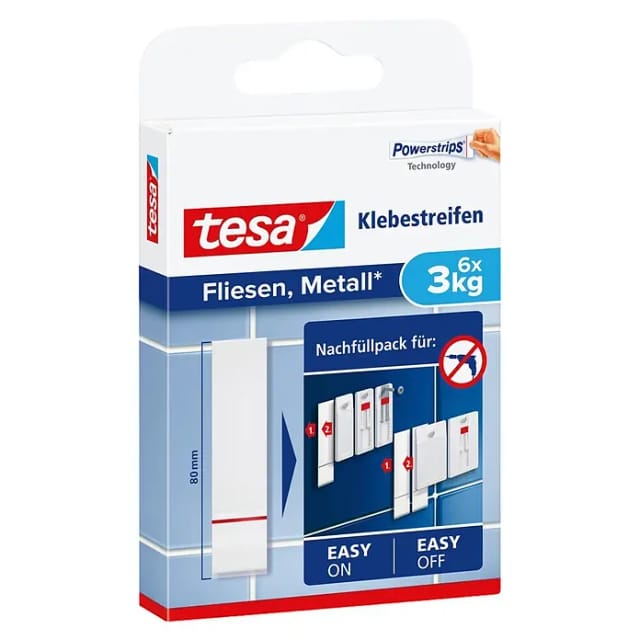 Tesa Klebestreifen für Fliesen und Metall 3 kg