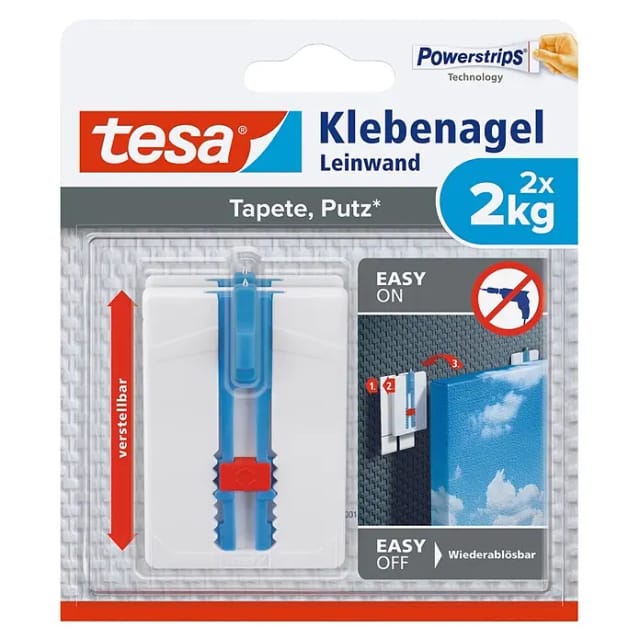 Tesa Klebenagel für Tapeten und Putz (max. 2 kg)