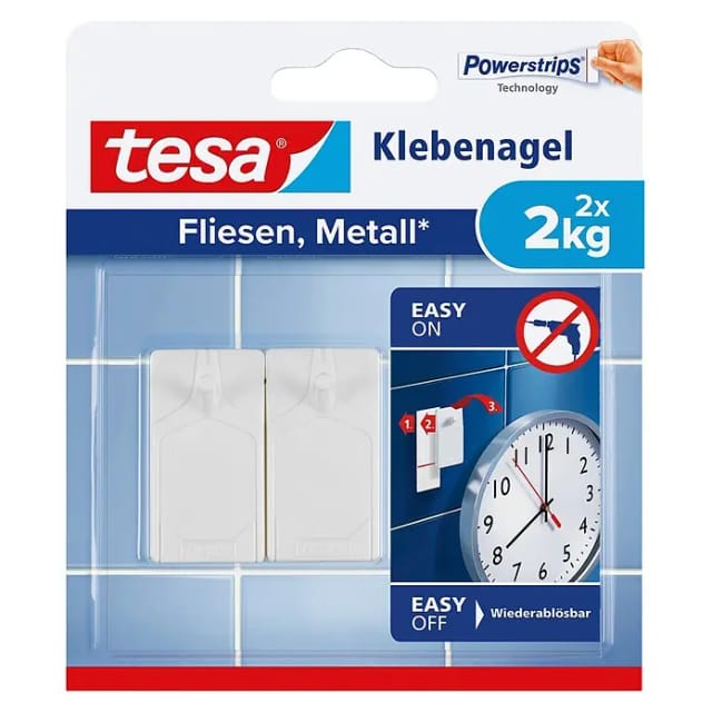 Tesa Klebenagel für Fliesen und Metall (max. 2 kg)