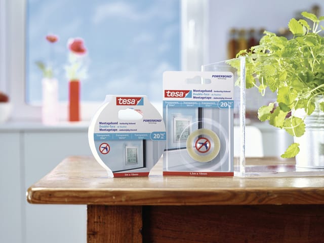 Tesa Montageband für transparente Oberflächen und Glas 5 m