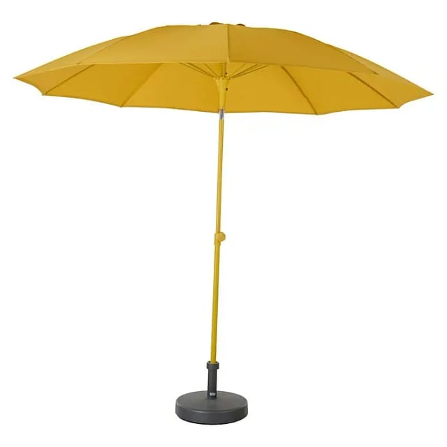 Siena Garden Marktschirm Ø 270 cm Curry mit Schieber