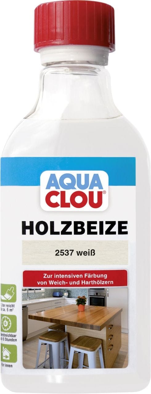 Aqua Clou Holzbeize Weiß 250 ml
