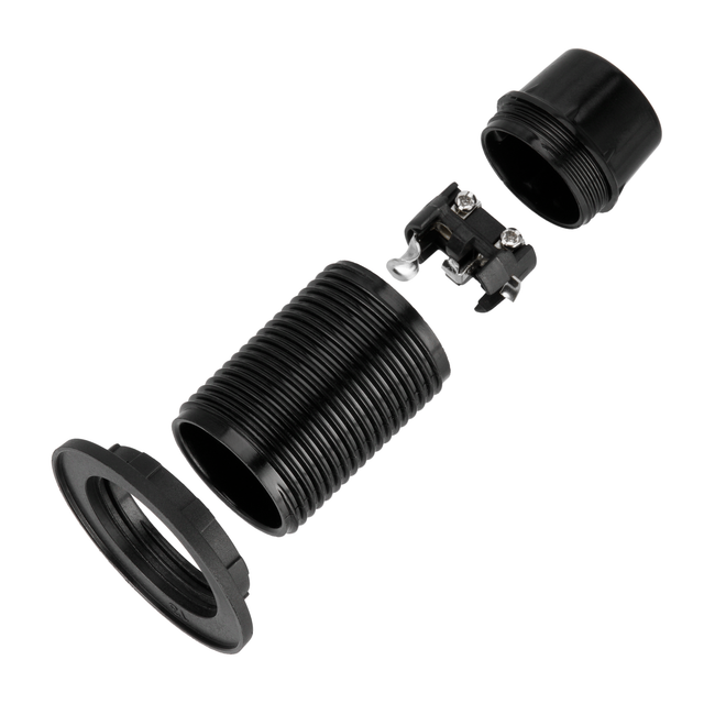 Lampenfassung E14 Schwarz