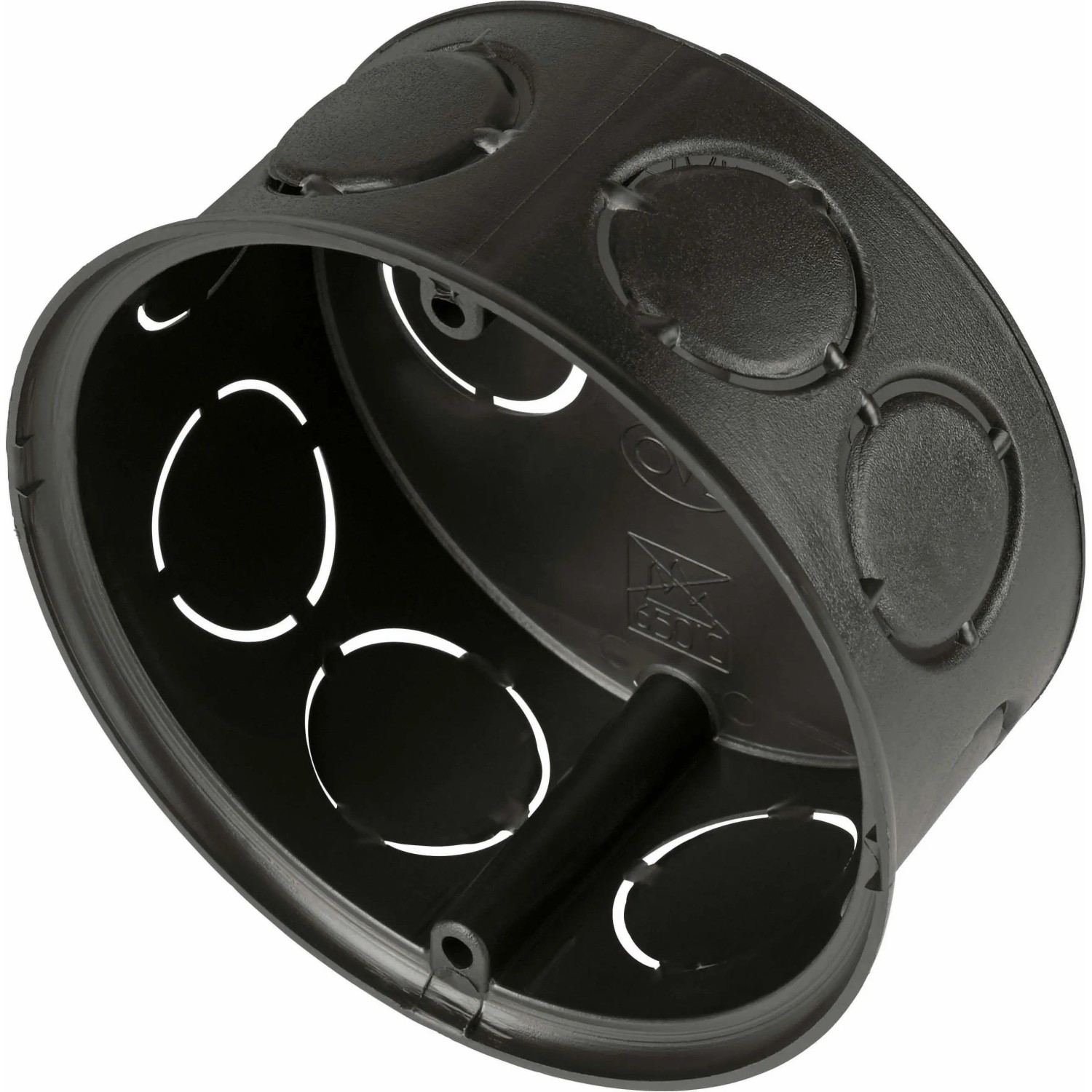 ISO-Abzweigdose Ø 70 mm x 36 mm Schwarz