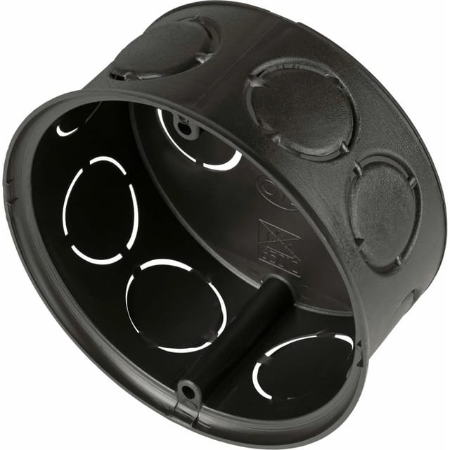 ISO-Abzweigdose Ø 70 mm x 36 mm Schwarz