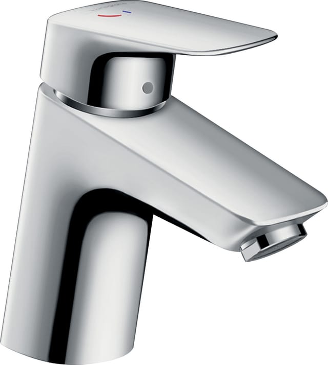 Hansgrohe Waschtischarmatur Logis 70 CoolStart Wasserhahn mit Zugstange Chrom