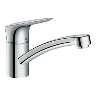 hansgrohe Küchenarmatur Focus CoolStart Wasserhahn Küche schwenkbar 160 mm Chrom