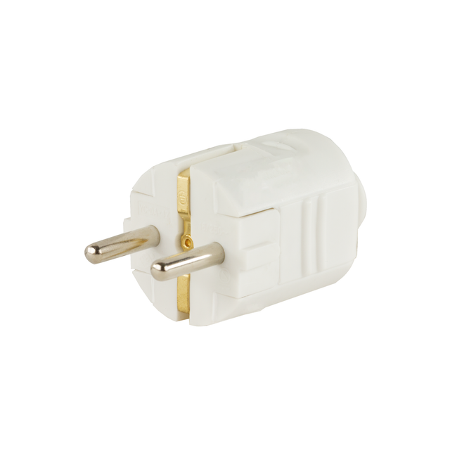 Schutzkontakt-Stecker Weiß
