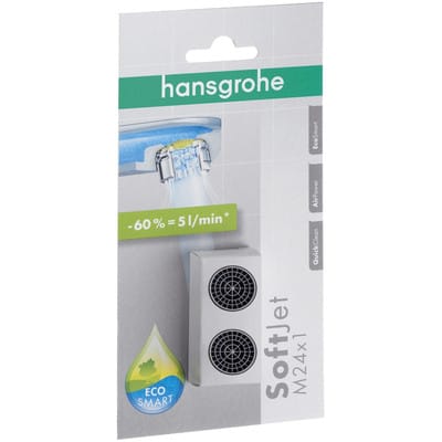 Hansgrohe SoftJet Luftsprudler Set M24x1 mit Durchflussbegrenzer 5,/min