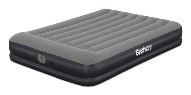 Bestway Tritech Luftmatratze Queen Grau 203 x 152 x 36 cm mit USB-Elektropumpe