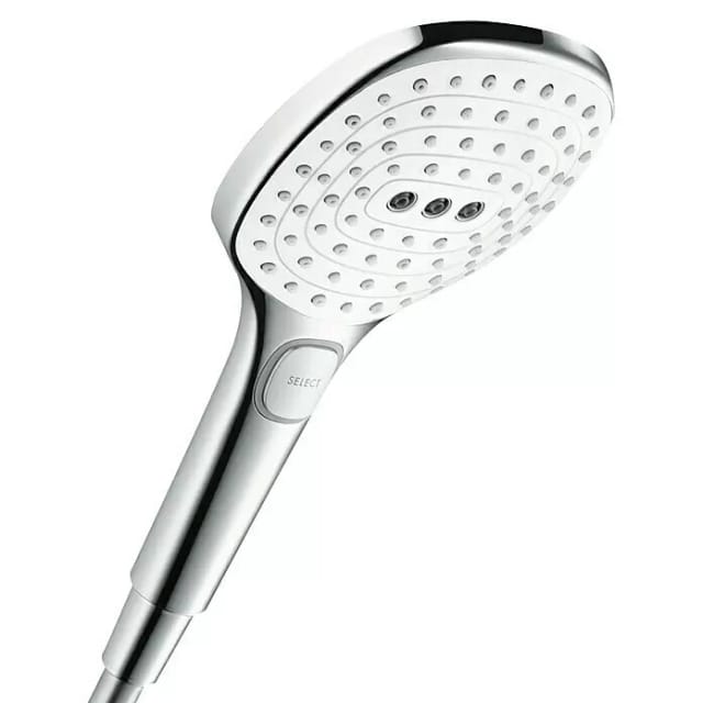 Hansgrohe Raindance Select E Handbrause 120 3jet EcoSmart Weiß-Chrom