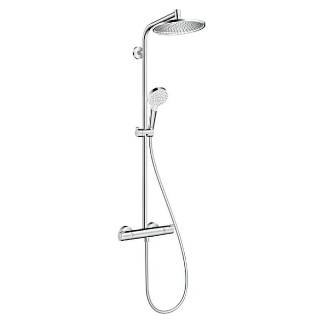 Hansgrohe Duschsystem Crometta S 240 EcoSmart Regendusche mit Thermostat Chrom