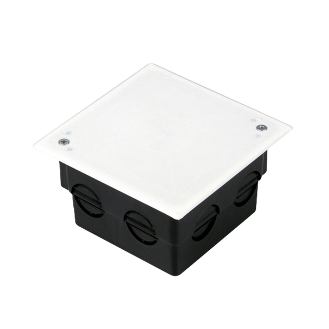 Abzweigkasten Unterputz 95 mm x 95 mm Schwarz-Weiß IP20