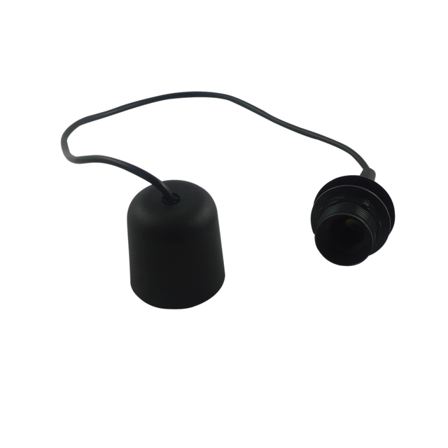 E27 Leuchtenpendel 80 cm Schwarz