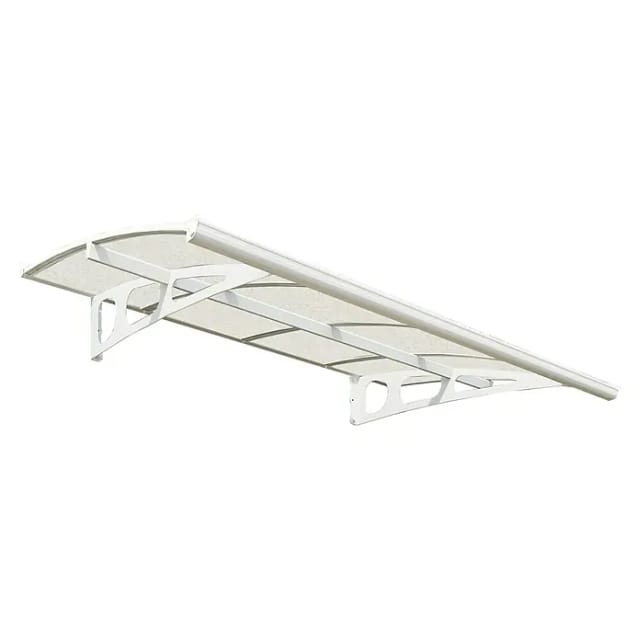 Canopia Vordach Bordeaux 2,2 m x 1,4 m Weiß Klar