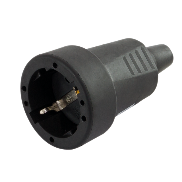 Schutzkontakt Kupplung PVC Schwarz