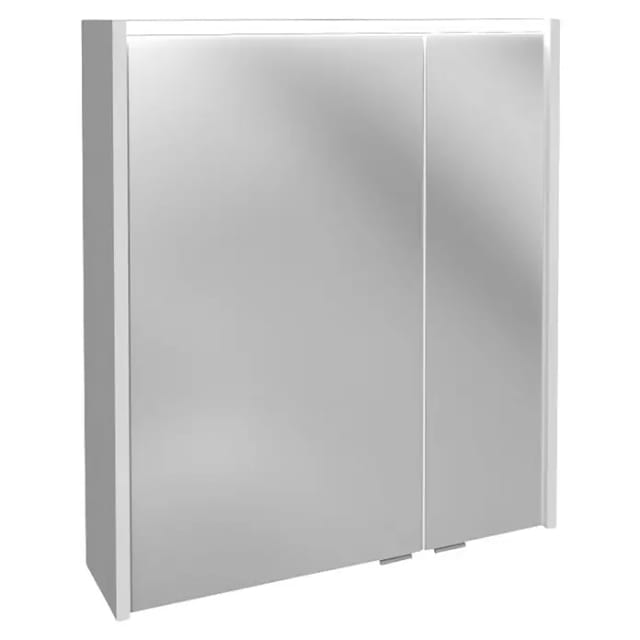 Fackelmann Spiegelschrank Denver Weiß 60 cm mit Softclose Türen