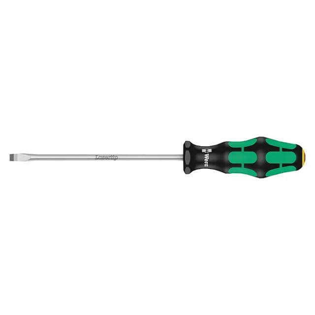 Wera Schlitz-Schraubendreher mit Werkstattklinge 334 Kraftform Plus 6,5 x 150 mm