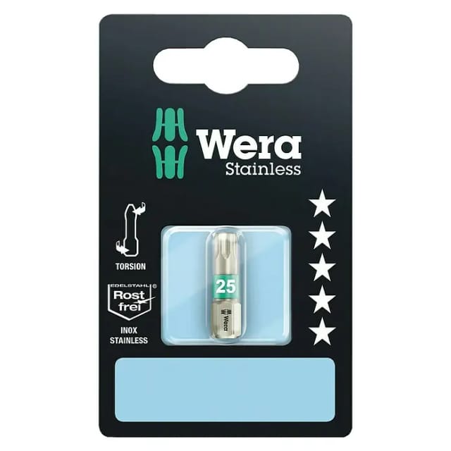 Wera Bit TX25 x 25 mm Edelstahl 3867/1 Torsionszone