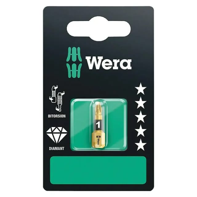 Wera Kreuzschlitz-Bit PZ1 x 25 mm 855/1 Bi-Torsionszone