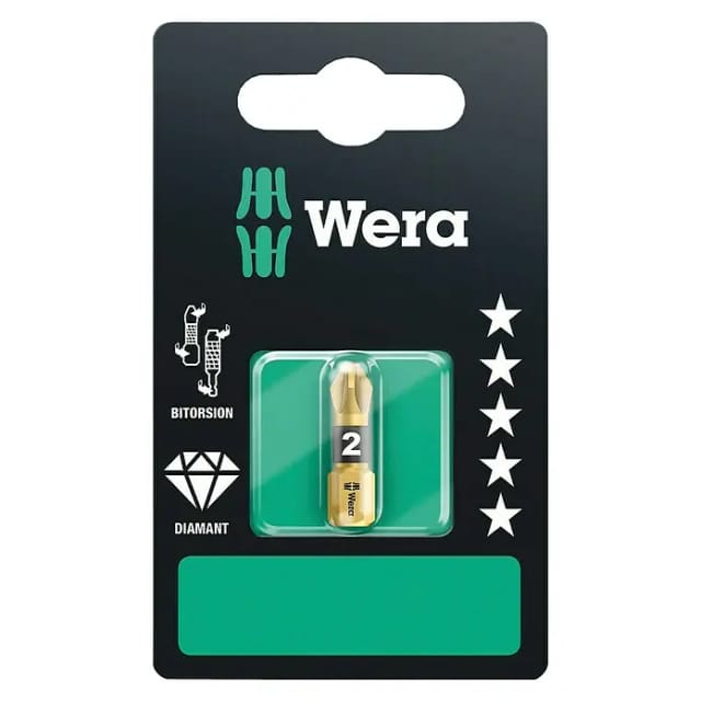 Wera Kreuzschlitz-Bit PZ2 x 25 mm 855/1 Bi-Torsionszone