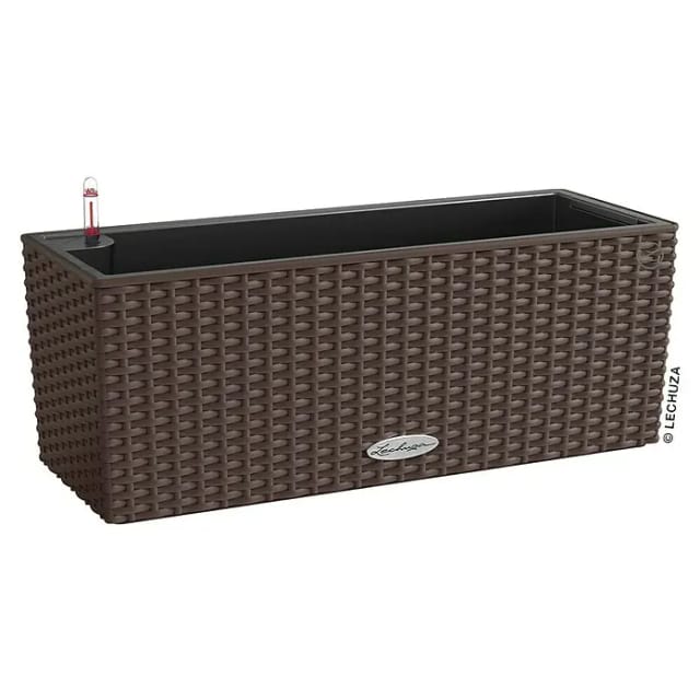 Lechuza® Pflanzgefäß Balconera Cottage 50 Mokka 50 cm x 19 cm
