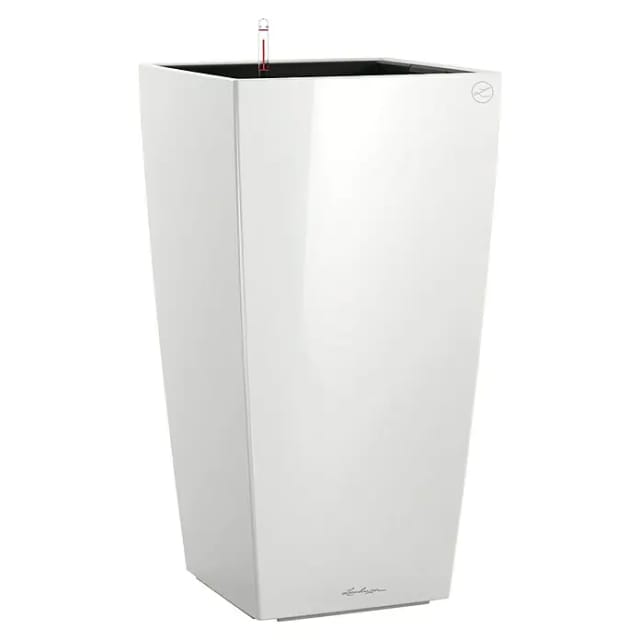 Lechuza® Pflanzgefäß Cubico Premium 40 Weiß hochglanz 40 cm x 40 cm