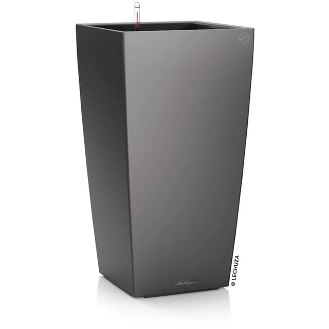 Lechuza® Pflanzgefäß Cubico Premium 40 Anthrazit metallic 40 cm x 40 cm