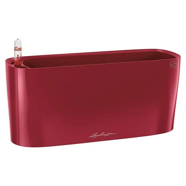 Lechuza® Pflanzgefäß Delta 10 Scarlet rot hochglanz 30 cm x 11 cm