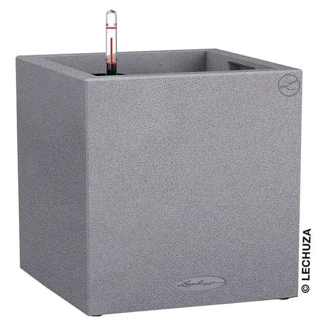 Lechuza® Pflanzgefäß Canto Stone,ow 40 Steingrau 40 cm x 40 cm