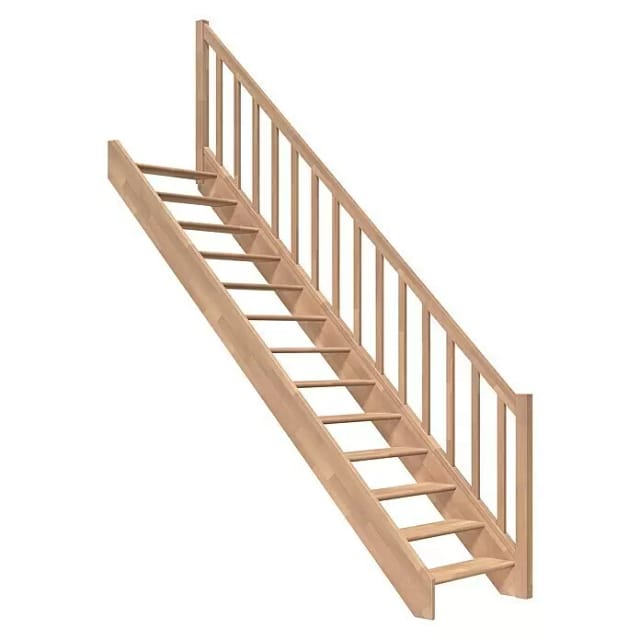Dolle Raumspartreppe Paris Gerade Buche Rechteckstabgeländer FSC®