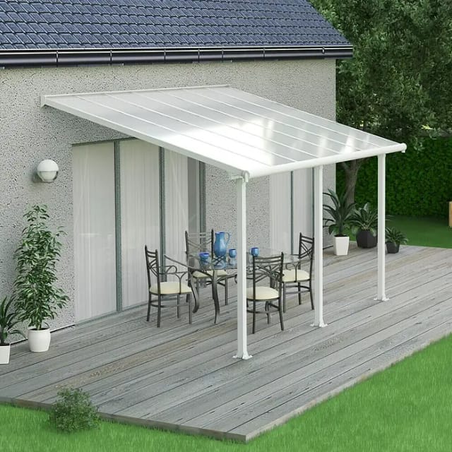 Palram - Canopia Olympia 3 x 4.3 Terrassenüberdachung Weiß klar