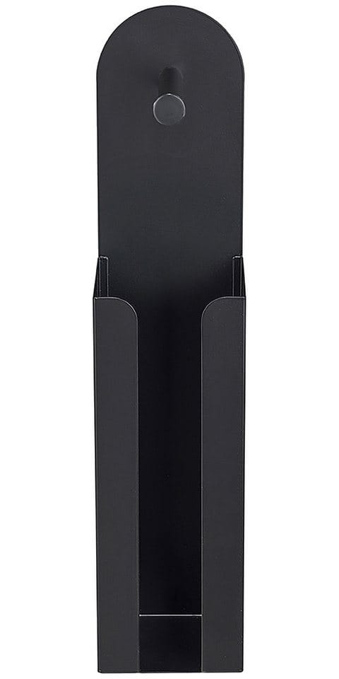 Wenko Toilettenpapierhalter Agira 2-in-1 Schwarz 54 cm x 11 cm x 12 cm