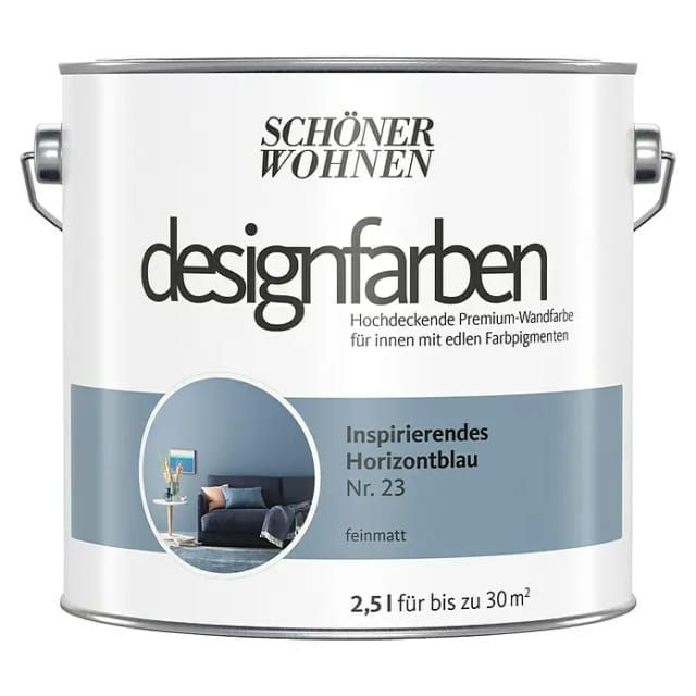 Schöner Wohnen Designfarben Inspirierendes Horizontblau matt 2,5,