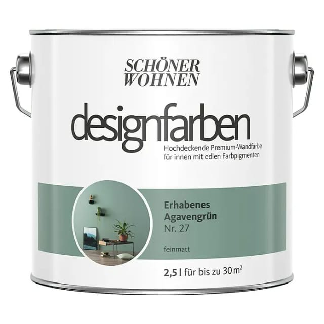 Schöner Wohnen Designfarben Erhabenes Agavengrün matt 2,5,