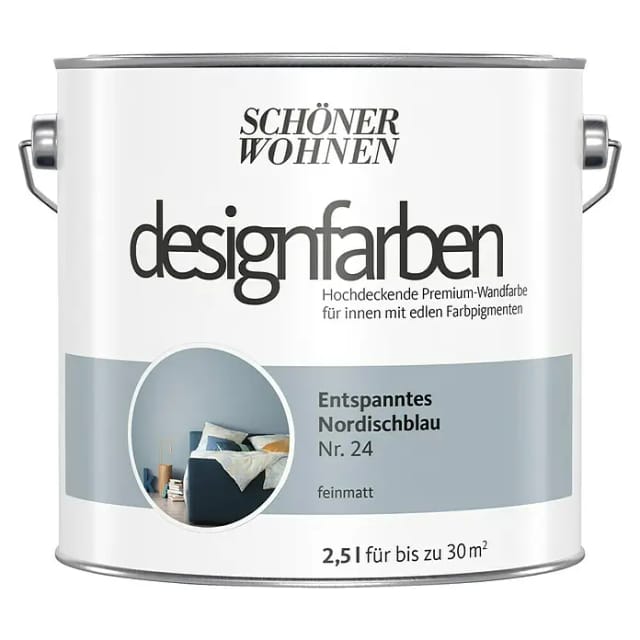 Schöner Wohnen Designfarben Entspanntes Nordischblau matt 2,5,