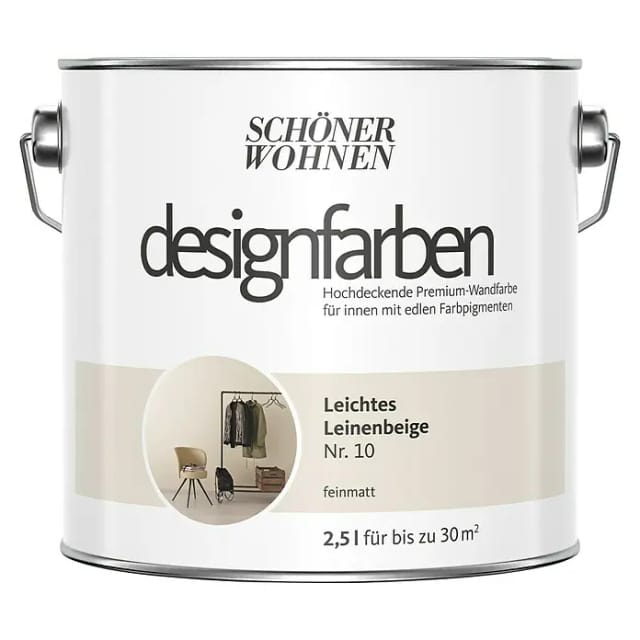Schöner Wohnen Designfarben Leichtes Leinenbeige matt 2,5,