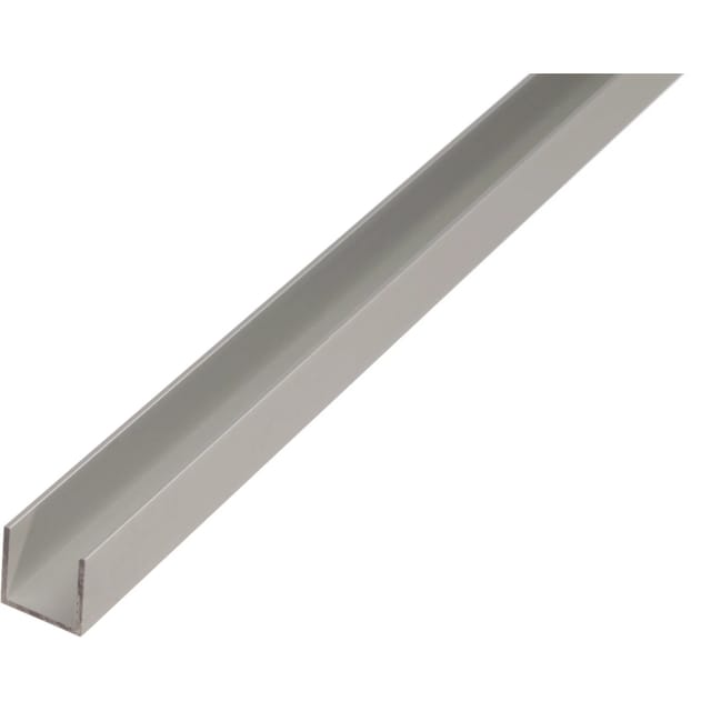 Alberts U-Profil Aluminium 12 mm x 12 mm x 2.000 mm