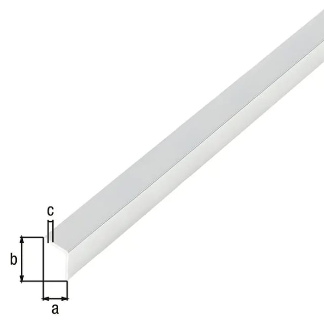 Alberts Winkelprofil gleichschenklig Aluminium 30 x 30 x 1.000 mm Verchromt