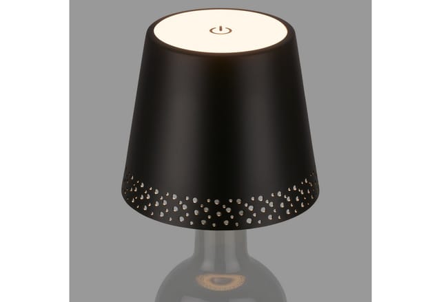 Brilo Akku-Flaschenlicht Flaska Schwarz 2,6W